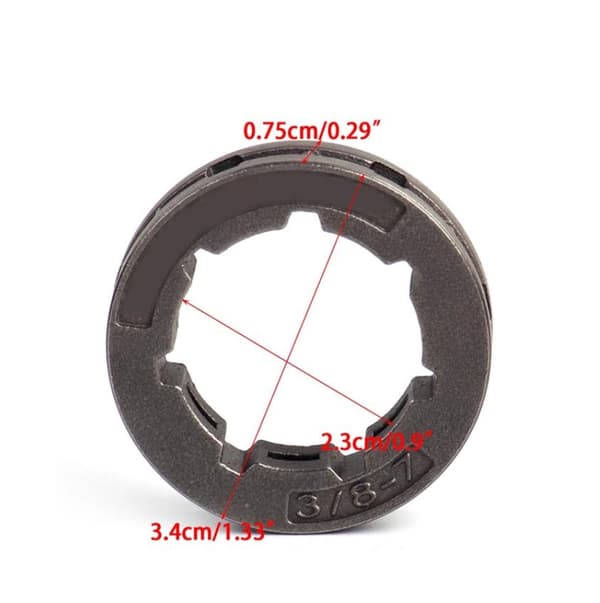 3/8\" 7T 22mm Kjedehjulskrans (4 stk)