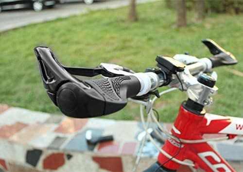 par universelle ergonomiske gummi styrgreb til mountainbikes (sort)