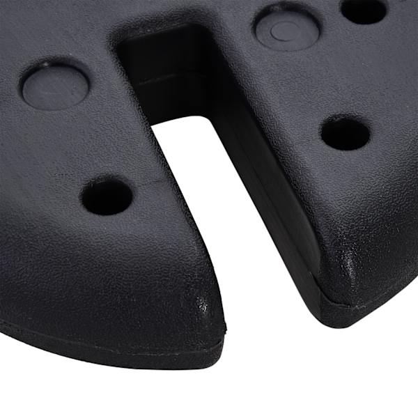 Juhlateltan Paino, Paviljonkipaino Täytettävissä 5 Kg Asti, Hdpe Muovi, Musta, Ø25X6Cm