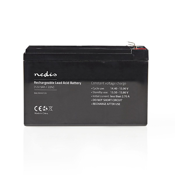 Genopladeligt blybatteri | Bly-syre | Opladningsbar | 12 V | 9000 mAh