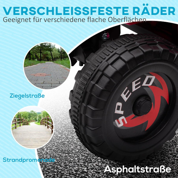 Elektrisk Børne-Quad, Mini-El-Quad Med Frem- Og Bakfunktion, 6 V Elbil Til Børn 1,5-3 År, 2,5 Km/T, Pink