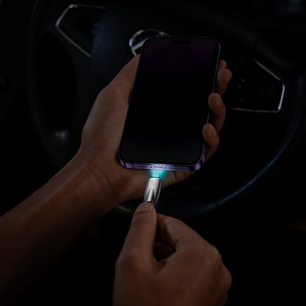 Kaapeli iPhonen pikalataukseen USB-C - Lightning 480Mb/s PD 20W 2m musta