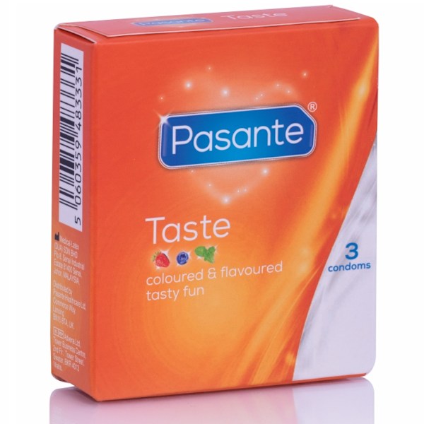 Pasante - Kondomit Flavours 3 kpl