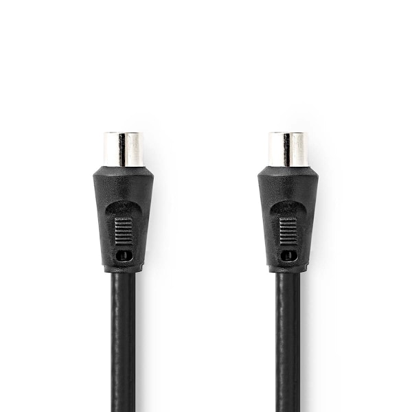 Koaksiaalikaapeli | IEC (Coax) Uros | IEC (Coax) Uros | Niklattu | 90 dB | 75 Ohm | Tuplasuojattu | 1.50 m | Pyöreä | PVC | Musta | Label