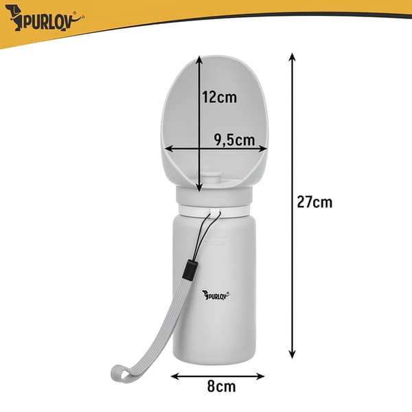 Hundeflaske 550ml Purlov 27234