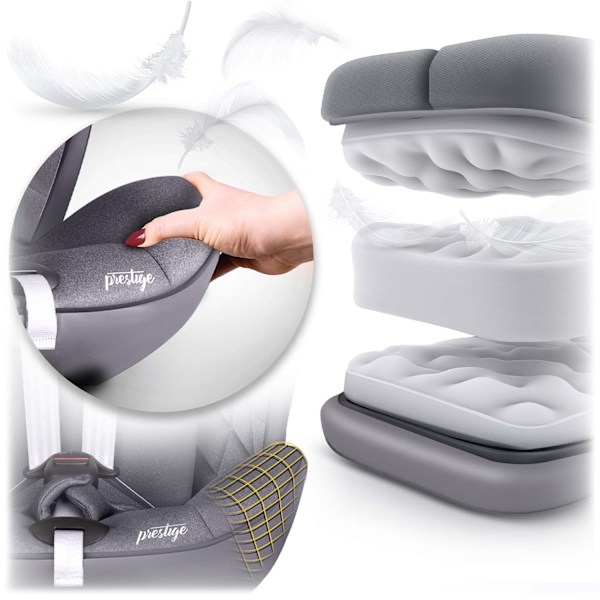 Nukido Prestige Line auton istuin harmaa 0-36kg ISOFIX