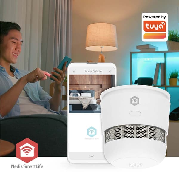 Zigbee 3.0 rökdetektor, batteridriven, 10 års sensor