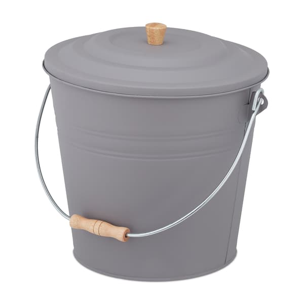 Askfat med lock 12 l