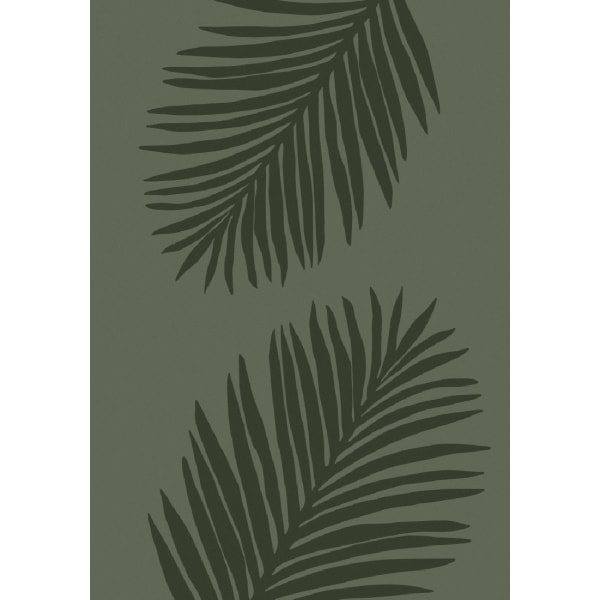 Palm Leaf All Green Poster - 30x40 cm