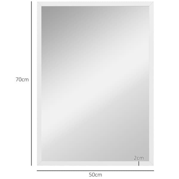 Väggspegel 50x70 cm, MDF-ram, enkel montering