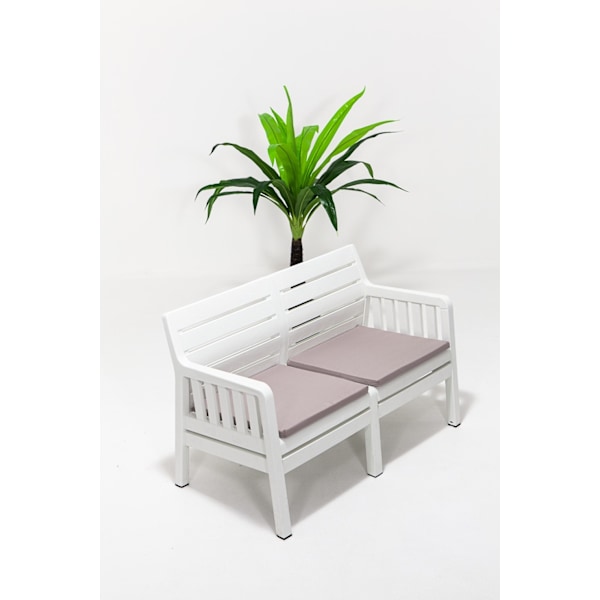 Trädgård 2-sits soffa Lara Ikili Koltuk - Vit