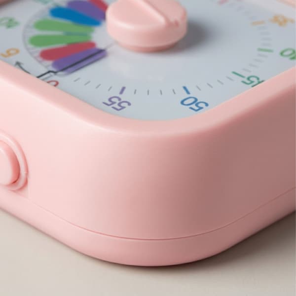 Kvadratisk visuell timer med justerbar volym, 60 minuter