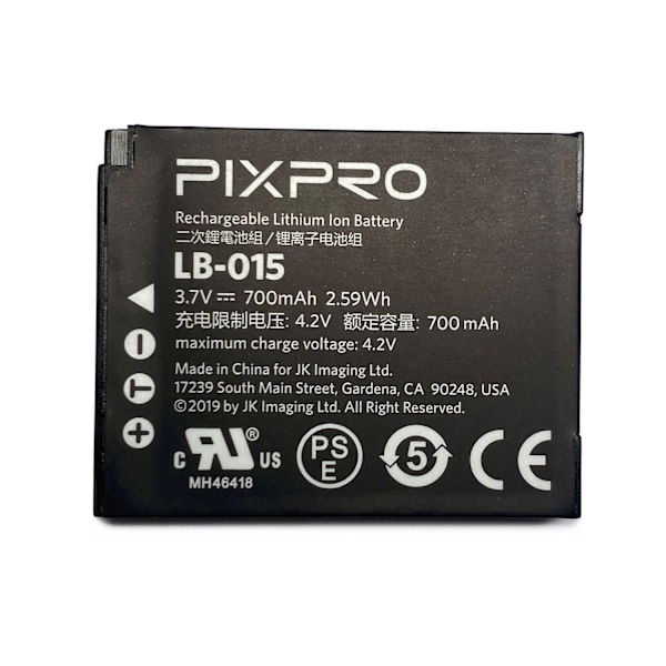 KODAK Batteri Pixpro WPZ LB-015 3,7V/700mAh