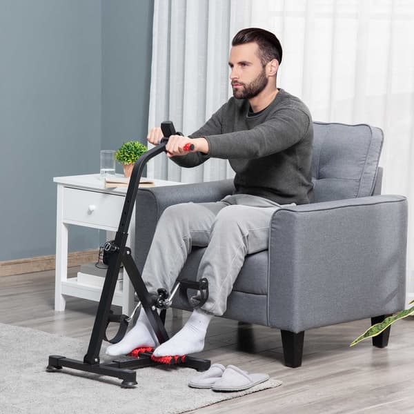 Seniormotionscykel med LCD-skärm och massagerullar
