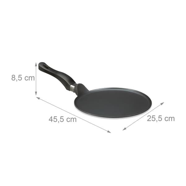 Crêpes form støbt aluminium sort 25 cm
