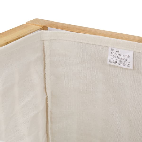 Laundry Hamper -jakkara pehmusteella, pähkinäpuuta