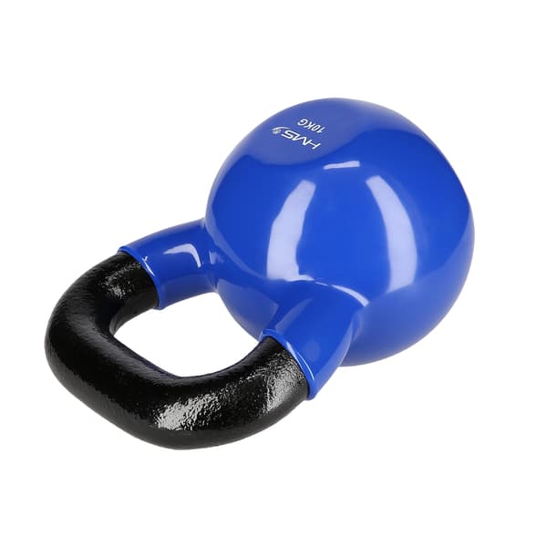 10 kg Støbejern Kettlebell – Blå