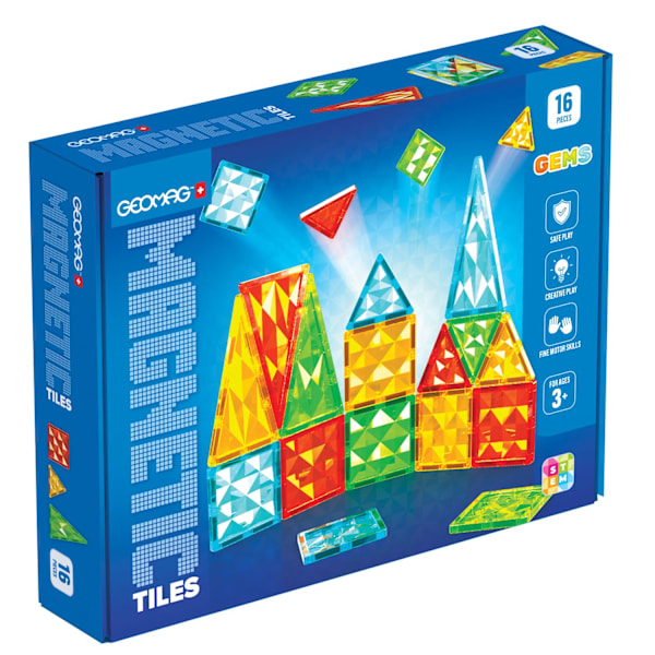 Geomag Gems Magnettilaatat 16 Osaa