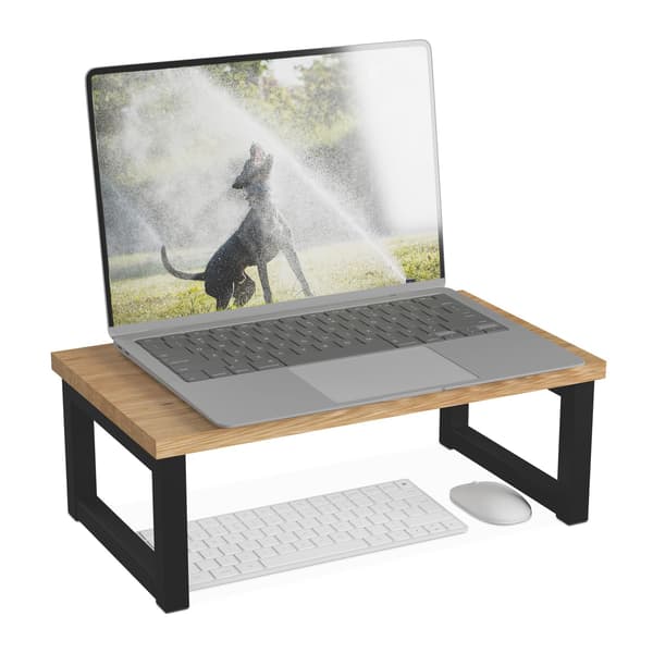 Monitorstativ med opbevaring – Industrielt design