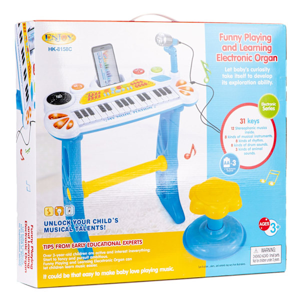 Näppäimistö urut piano mikrofonilla mp3