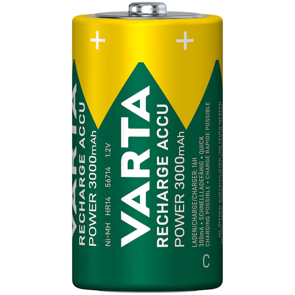 Genopladeligt batteri C 3000 mAh 2-pak