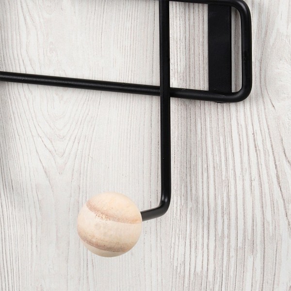 Metal dørbøjle sort 37 cm