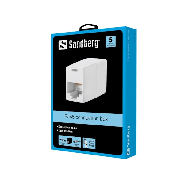 Sandberg - Verkkokortti - RJ-45 (naaras) - RJ-45 (naaras) - UTP
