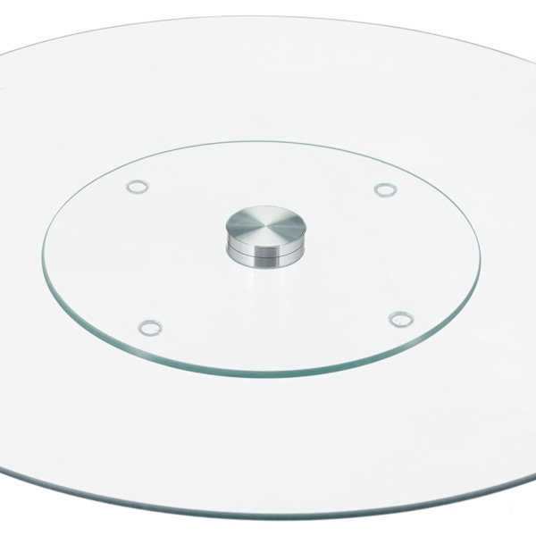 Roterbar serveringsplade i glas