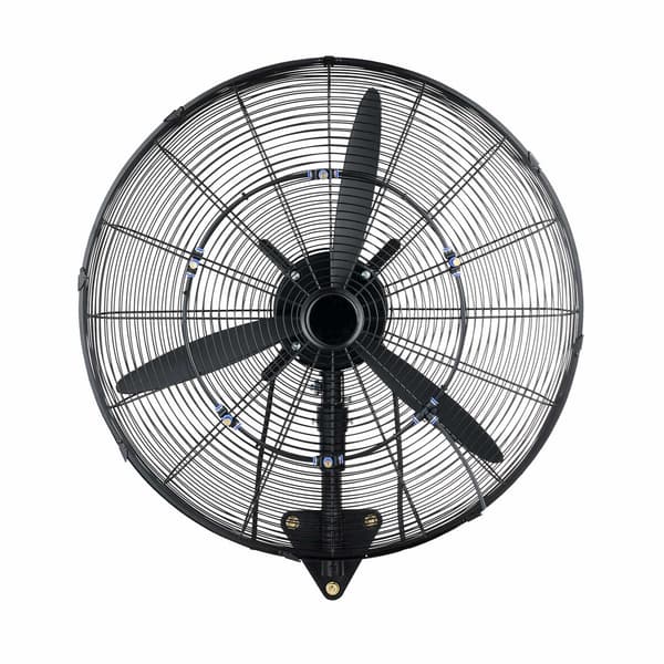 Vægmonteret ventilator 24 tommer, oscillerende dug, IP44, 3 hastigheder