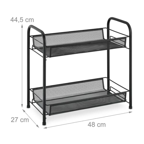 Kryddställ med 2 metallhyllor