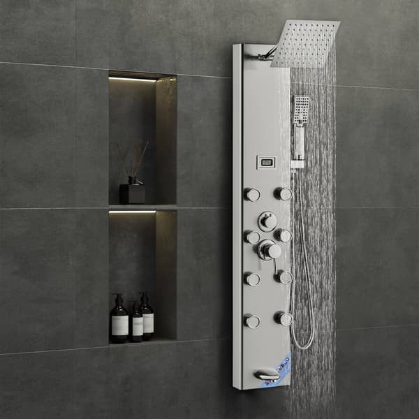 Brusepanelsystem, digitalt display, 8 dyser, regnvand