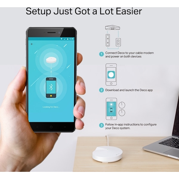 TP-LINK Deco M5 WiFi - Mesh-järjestelmä, 2-pack