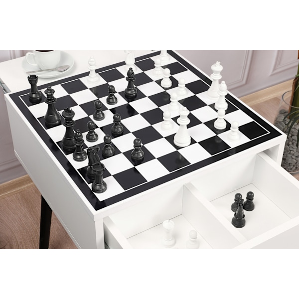 Skakbord Chesso - Sort, Hvid