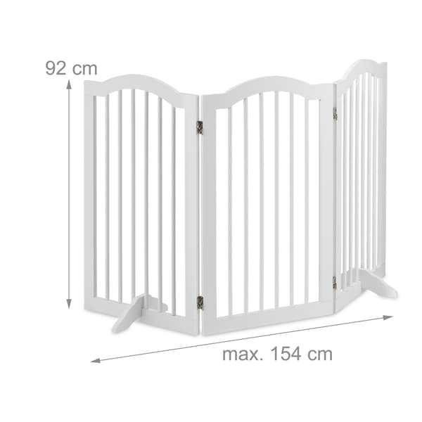 Hvid sikkerhedslåge 92 cm