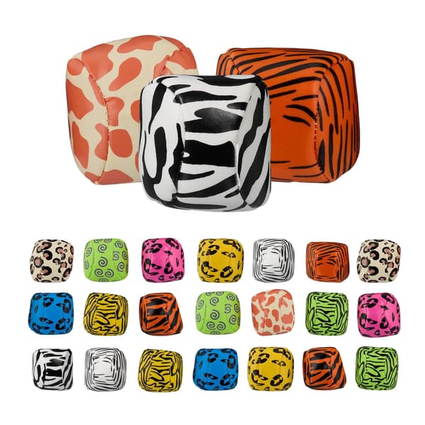Jongleringsbollar med djurmotiv 24-pack