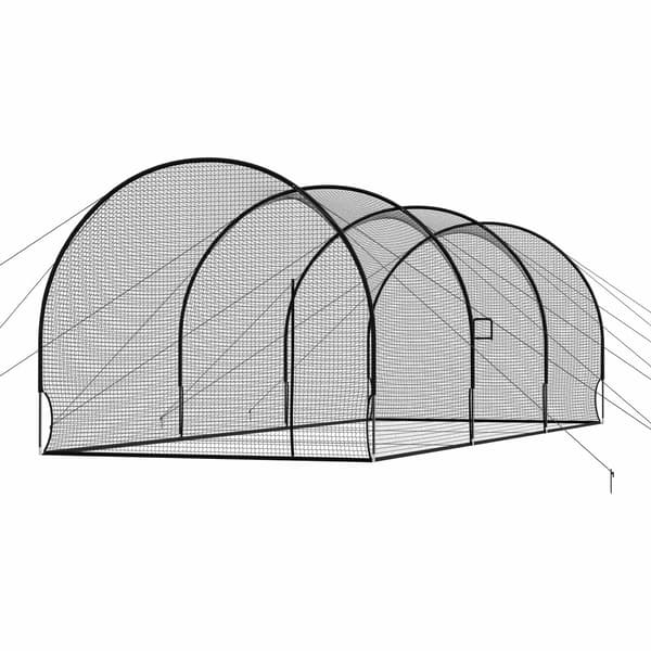 Baseball batting cage 91 x 3,6 x 2,7 m, kasteplads