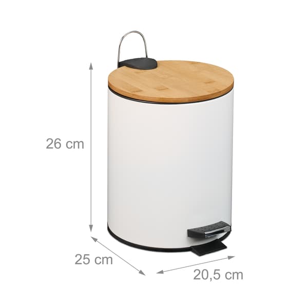 Pedalspand 5L med soft-Close låg og liners