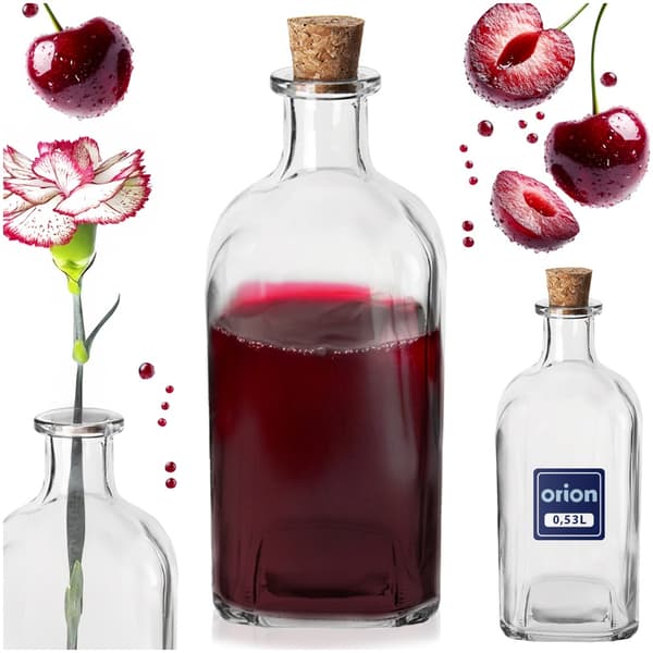 Flaske med glaskork 530 ml