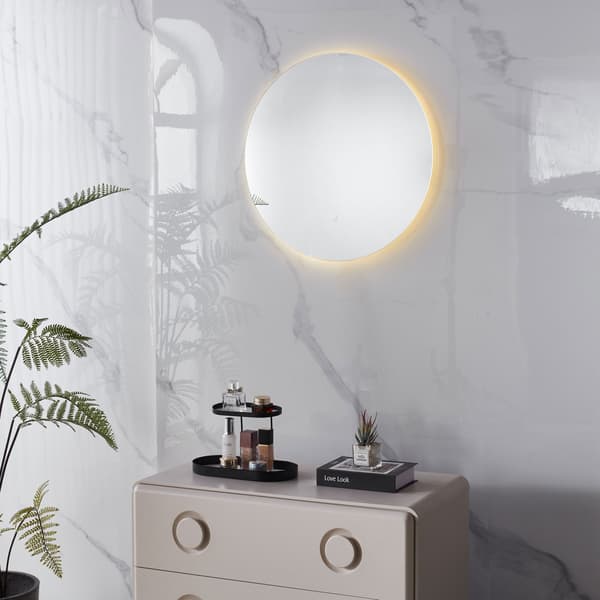 LED badeværelsesspejl, 60 cm, 3 lysfarver, touch-afbryder