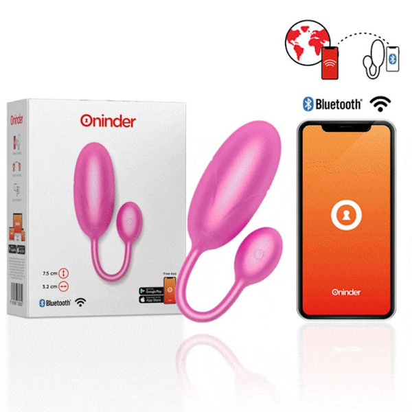 Oninder - Tokyo Vibrating Egg Pink 7,5 X 3,2 Cm Gratis App