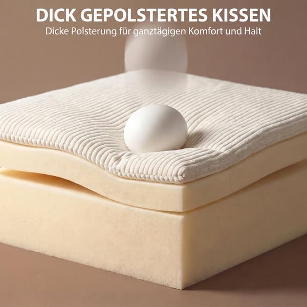 Konvertibel bäddsoffa med justerbart ryggstöd, manchester, beige