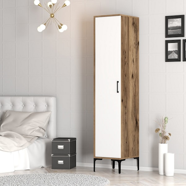 Garderobe Kumsal S - Valnød, Hvid