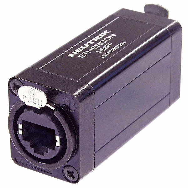 EtherCON RJ45 läpivientiliitin kaapelin jatkeille