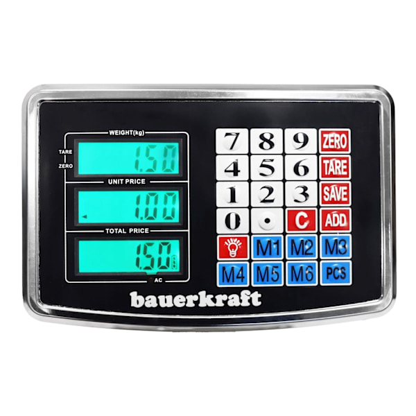 Elektronisk våg 200 kg, lager, butik, plattform, last, industri, LCD