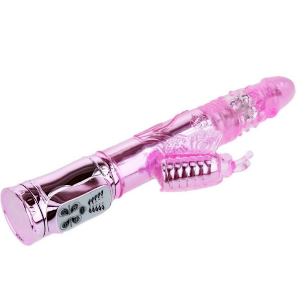 Baile - Genopladelig Vibrator med Rotations- og Dunkende Butterf-stimulator