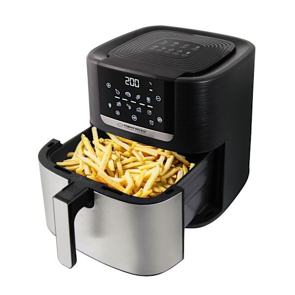 8L oljefri airfryer, 8 program, upptining, timer