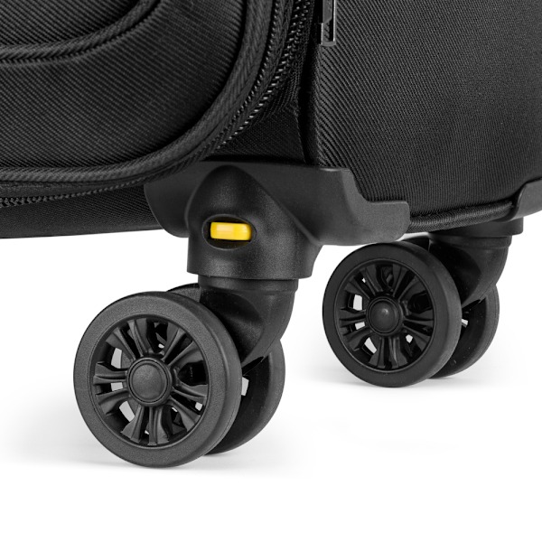 Medium blød kuffert M 23' SOLIER SOFTFLEX 2240 sort-rød
