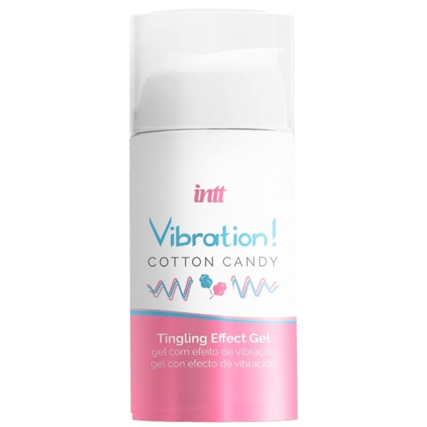 Intt - Tehokas intiimi stimuloiva Cotton Candy nestemäinen värinägeeli 15 ml