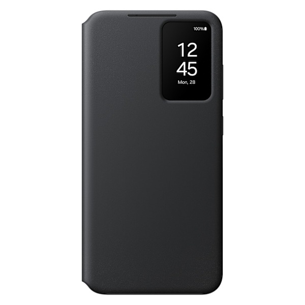 Alkuperäinen suojakuori Samsung Galaxy S24 korttitaskulle Smart View Wallet musta