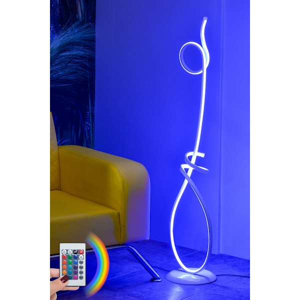 Gulvlampe Picasso Hvid - Flerfarvet
